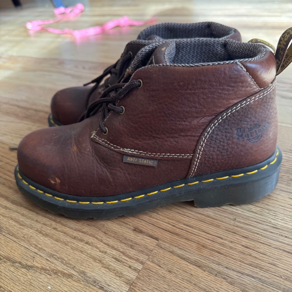 Dr. Martens Industrial Steel Toe Brown Leather Work Boots FXW/S1 Womens 7 UK 5